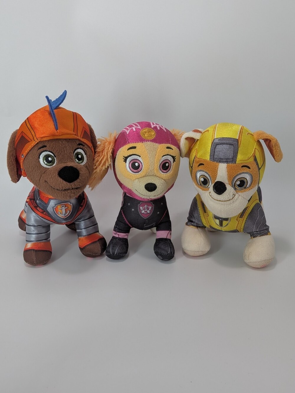 Paw Patrol Pups Skye Rubble Zuma Plushies Lot